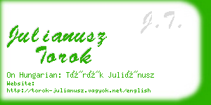 julianusz torok business card